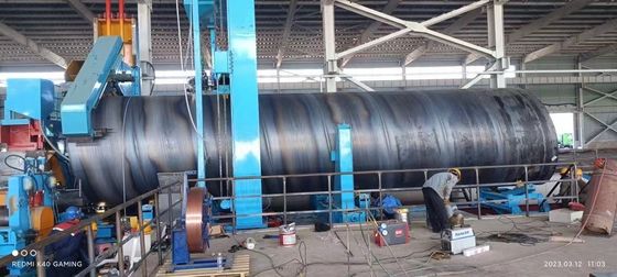 Q235 Q355 X60 X70 X80 Machine de fabrication de tuyaux soudés en spirale / machine de soudage de tubes
